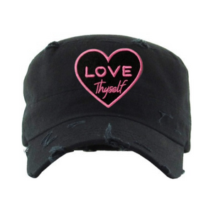 Black Love Thyself Hat (Black/Pink Logo)