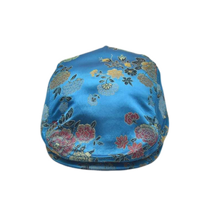 Sombrero de hiedra floral azul cielo